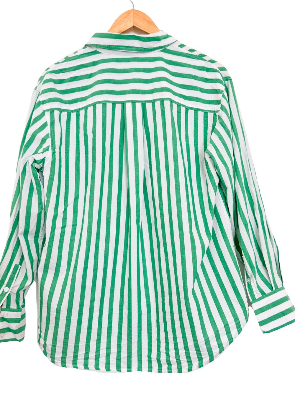 Dynamite Green & White Striped Button-Down Shirt - Picture 6 of 6